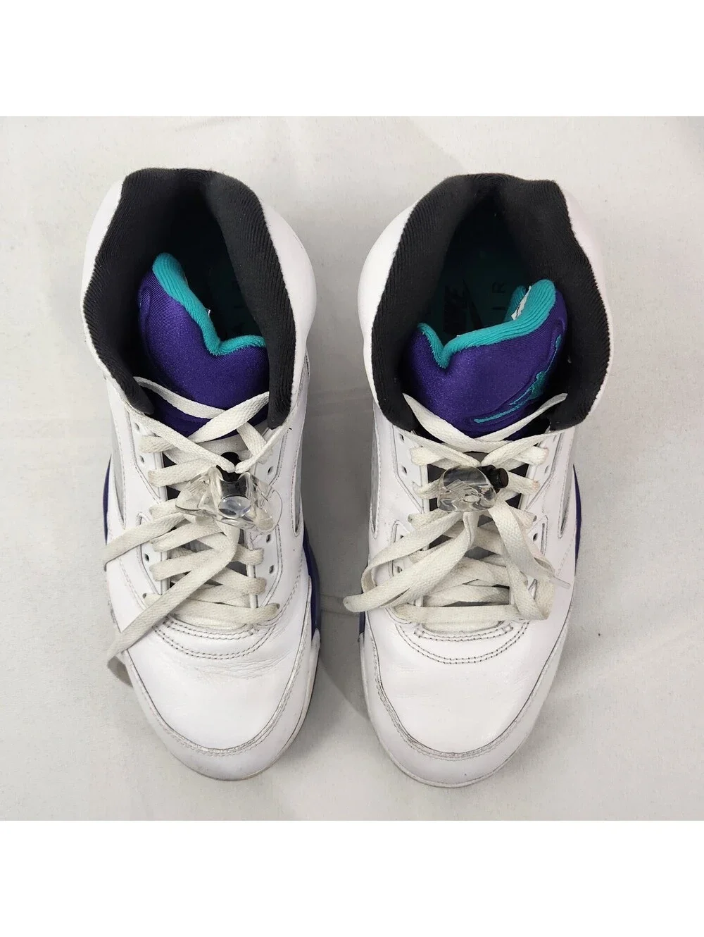 Nike Air Jordan 5 Retro 2025 Grape White Men's 10.5 High Top Basketball Shoes
